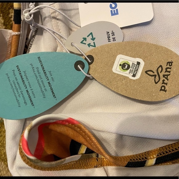 PrAna Bikini Bottom NWT Gilded Soleil Stripe - Picture 3 of 14